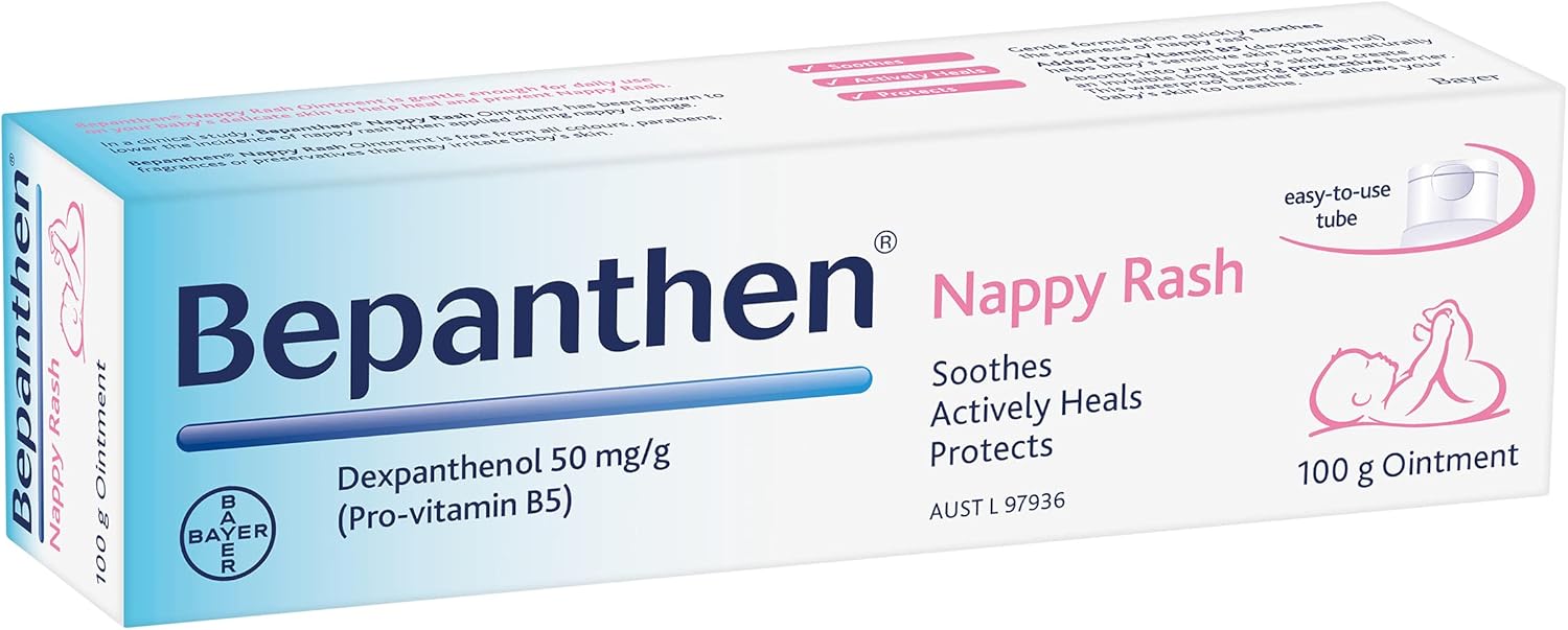 Bepanthen Nappy Rash Ointment 100g - Dual Action Treat and Prevent Australia
