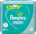 Pampers Fresh Clean Baby Wipes 6 Packs x 80 - Sensitive Skin, Australia