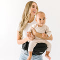 TushBaby Hip Seat Baby Carrier - Safety Certified Ergonomic Waist Carrier Australia